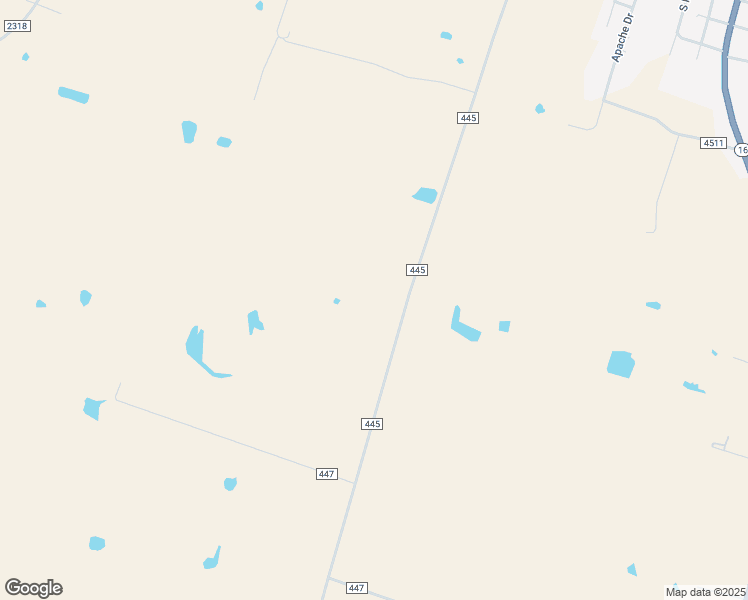 map of restaurants, bars, coffee shops, grocery stores, and more near 710 County Road 445 in De Leon