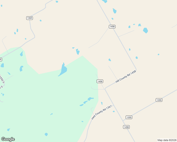 map of restaurants, bars, coffee shops, grocery stores, and more near 1147 Hill County Road 1458 in Hillsboro