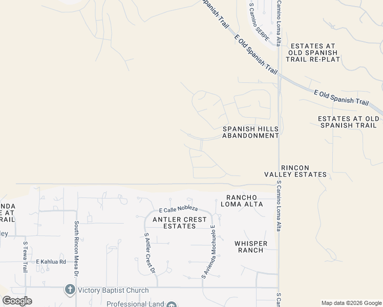 map of restaurants, bars, coffee shops, grocery stores, and more near 8931 South Placita Nobleza in Vail