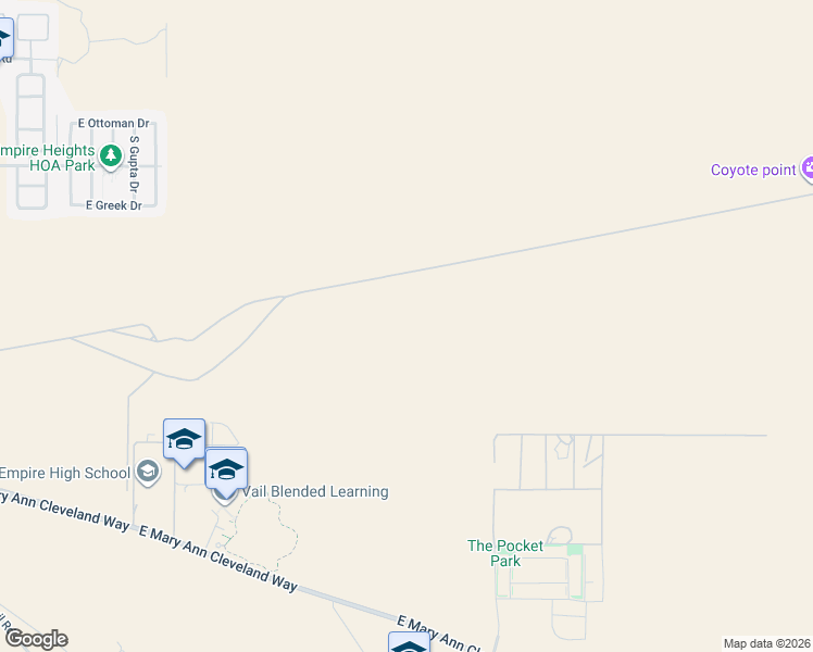 map of restaurants, bars, coffee shops, grocery stores, and more near East Rita Road in Tucson
