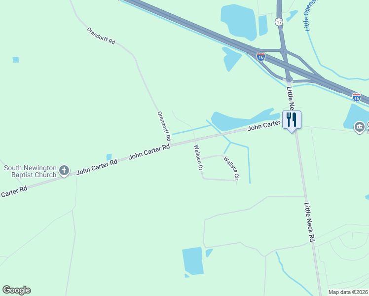 map of restaurants, bars, coffee shops, grocery stores, and more near 210 Wallace Circle in Bloomingdale