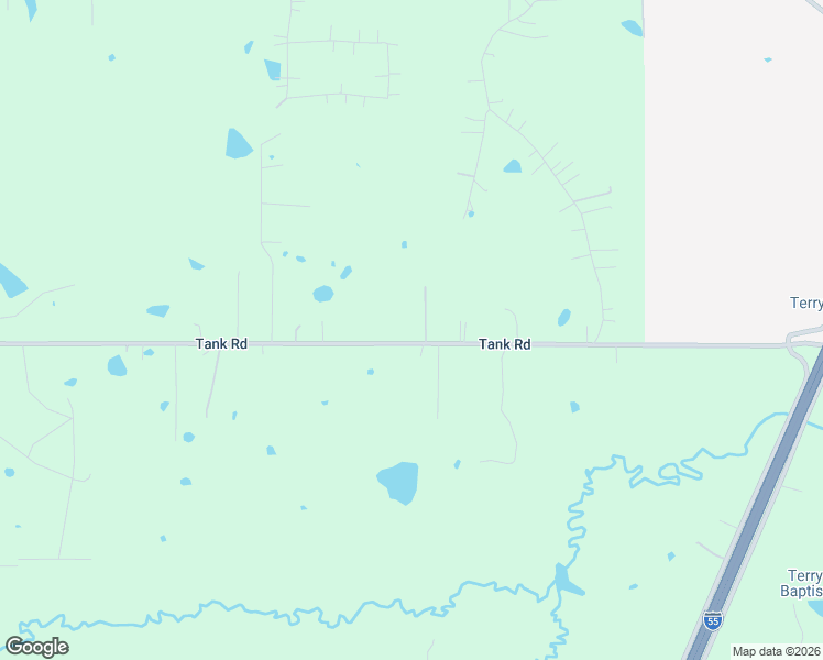 map of restaurants, bars, coffee shops, grocery stores, and more near 2596 Tank Road in Terry