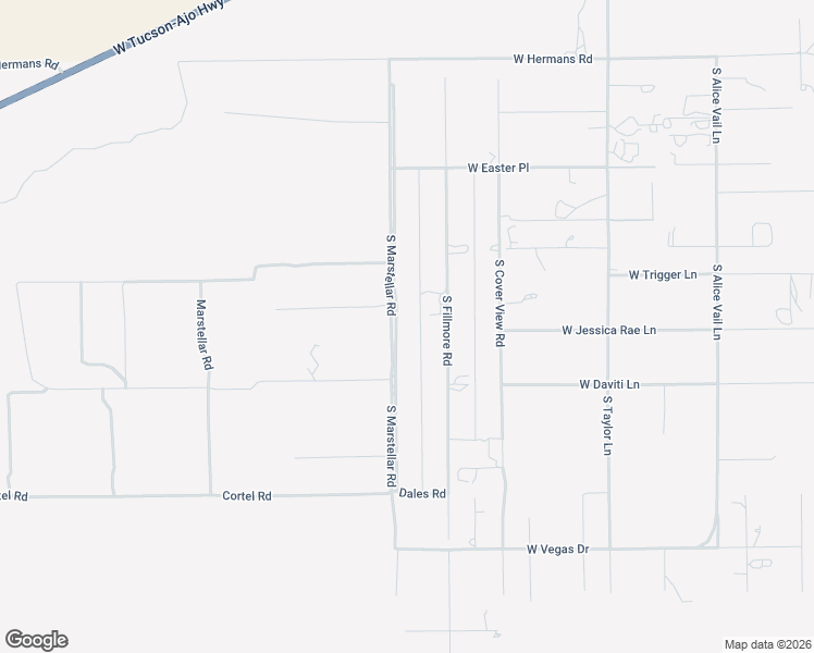 map of restaurants, bars, coffee shops, grocery stores, and more near 8631 South Marstellar Road in Tucson