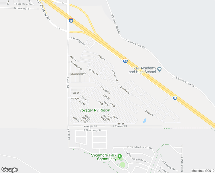 map of restaurants, bars, coffee shops, grocery stores, and more near 7373 East Maritime Drive in Tucson