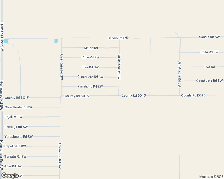 map of restaurants, bars, coffee shops, grocery stores, and more near Zanahoria Road Southwest in Deming