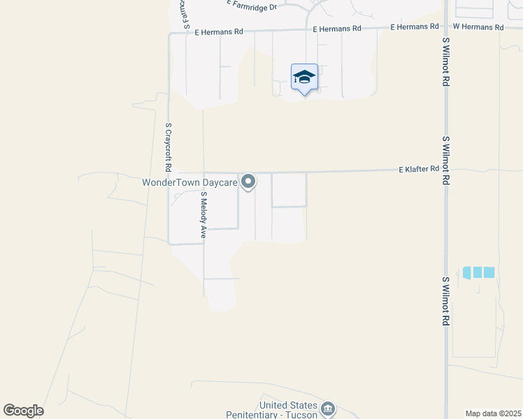 map of restaurants, bars, coffee shops, grocery stores, and more near 8580 Wilmot Road in Tucson