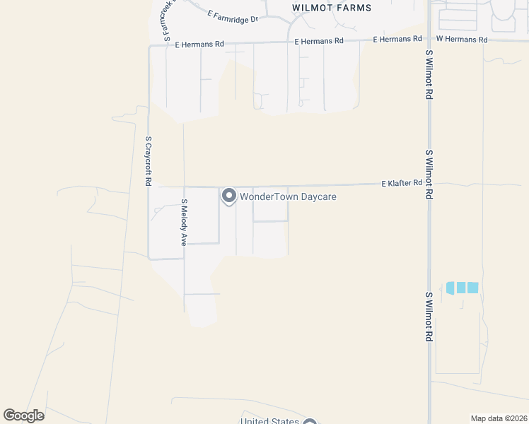 map of restaurants, bars, coffee shops, grocery stores, and more near 5818 East Klafter Road in Tucson