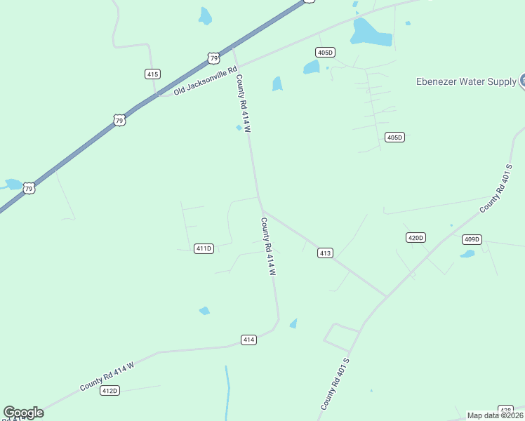 map of restaurants, bars, coffee shops, grocery stores, and more near 5791 County Road 414 West in Henderson