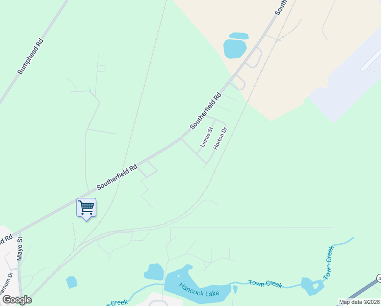 map of restaurants, bars, coffee shops, grocery stores, and more near 108 Horton Drive in Americus