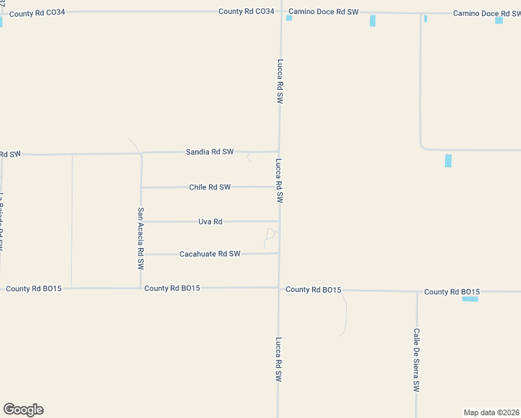 map of restaurants, bars, coffee shops, grocery stores, and more near Uva Road in Deming