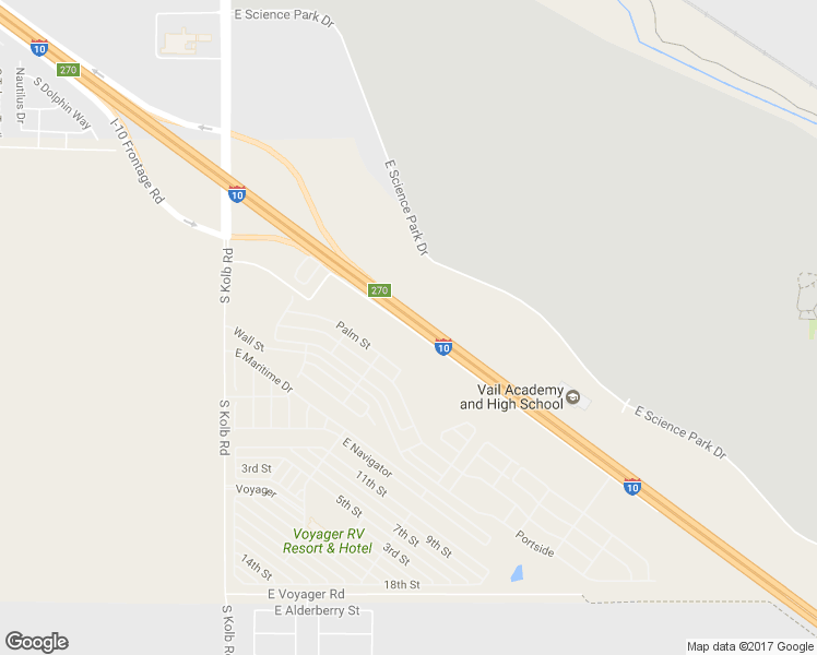 map of restaurants, bars, coffee shops, grocery stores, and more near 7418 East Benson Highway in Tucson