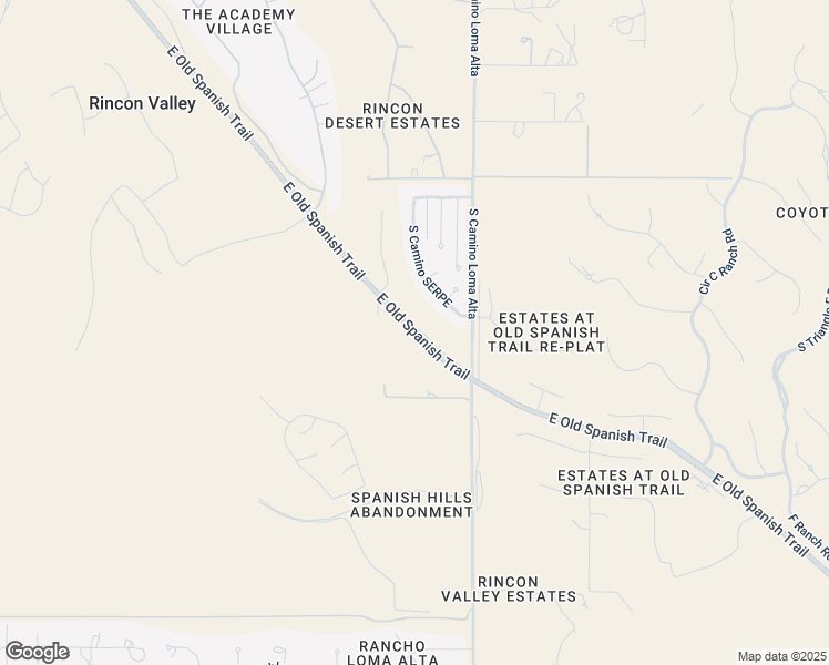 map of restaurants, bars, coffee shops, grocery stores, and more near East Old Spanish Trail in Tucson