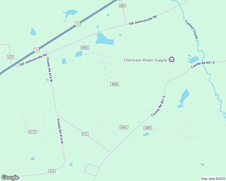 map of restaurants, bars, coffee shops, grocery stores, and more near 645 County Road 405D in Henderson
