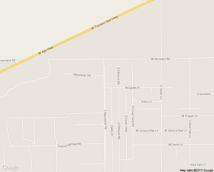 map of restaurants, bars, coffee shops, grocery stores, and more near 12580 West Easter Place in Tucson