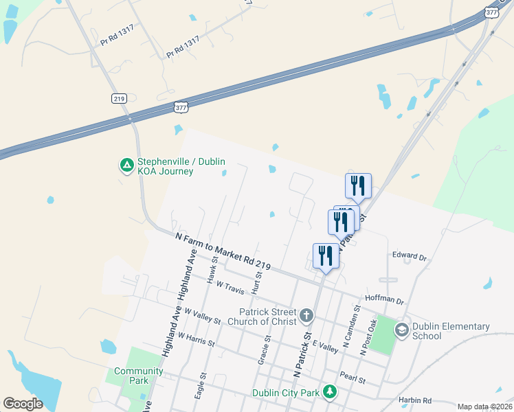 map of restaurants, bars, coffee shops, grocery stores, and more near in Dublin