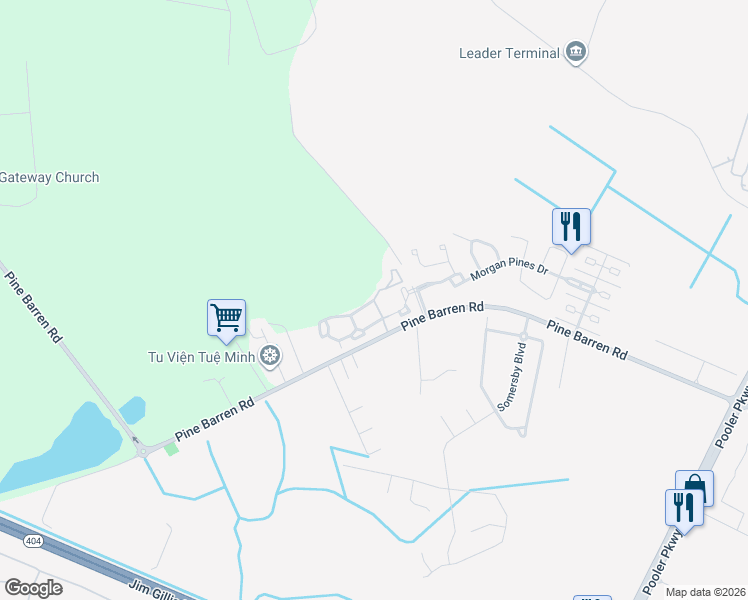 map of restaurants, bars, coffee shops, grocery stores, and more near Addison Place in Bloomingdale