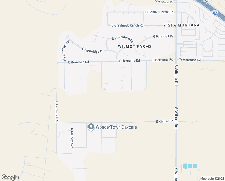 map of restaurants, bars, coffee shops, grocery stores, and more near 5896 East Hermans Road in Tucson