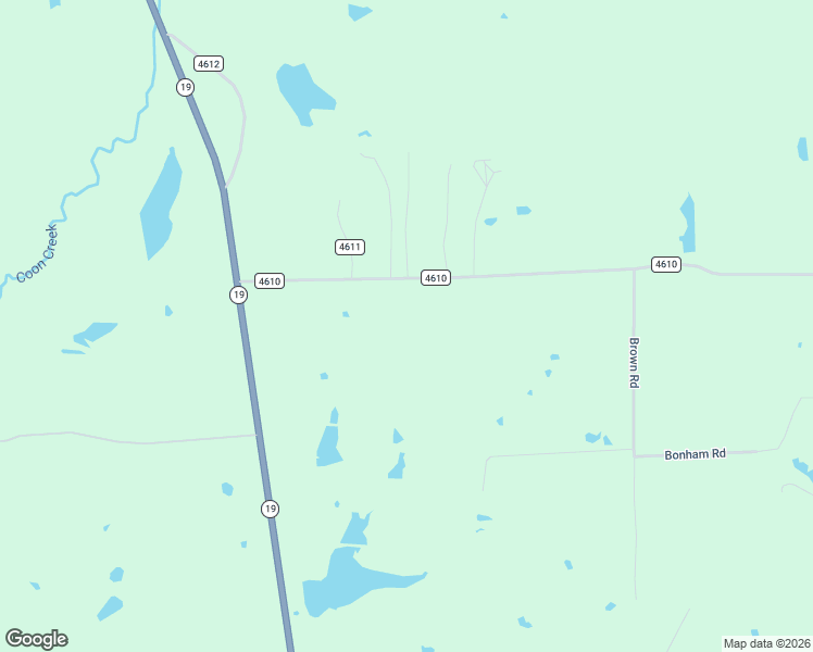 map of restaurants, bars, coffee shops, grocery stores, and more near County Road 4610 in Athens