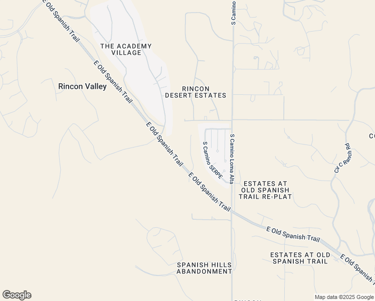 map of restaurants, bars, coffee shops, grocery stores, and more near 8240 South Placita Almeria in Tucson