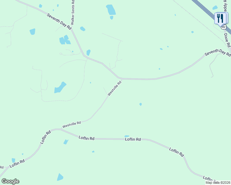 map of restaurants, bars, coffee shops, grocery stores, and more near 206 Westville Road in Florence