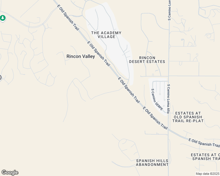 map of restaurants, bars, coffee shops, grocery stores, and more near East Old Spanish Trail in Tucson