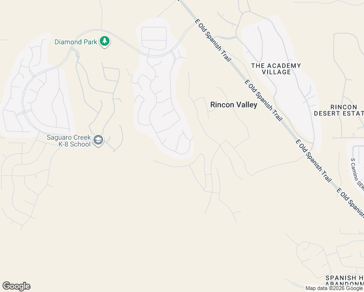 map of restaurants, bars, coffee shops, grocery stores, and more near East Old Spanish Trail in Tucson
