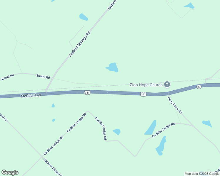map of restaurants, bars, coffee shops, grocery stores, and more near 6139 McRae Highway in Dodge County
