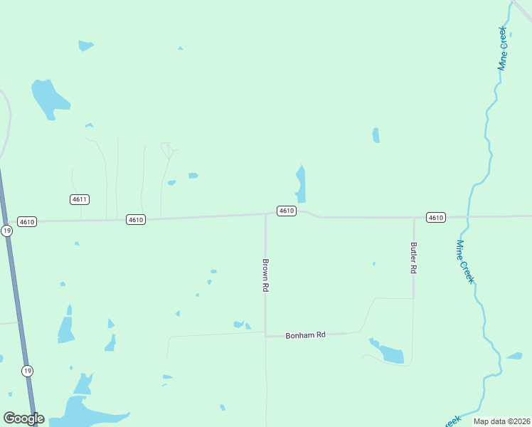 map of restaurants, bars, coffee shops, grocery stores, and more near County Road 4610 in Athens