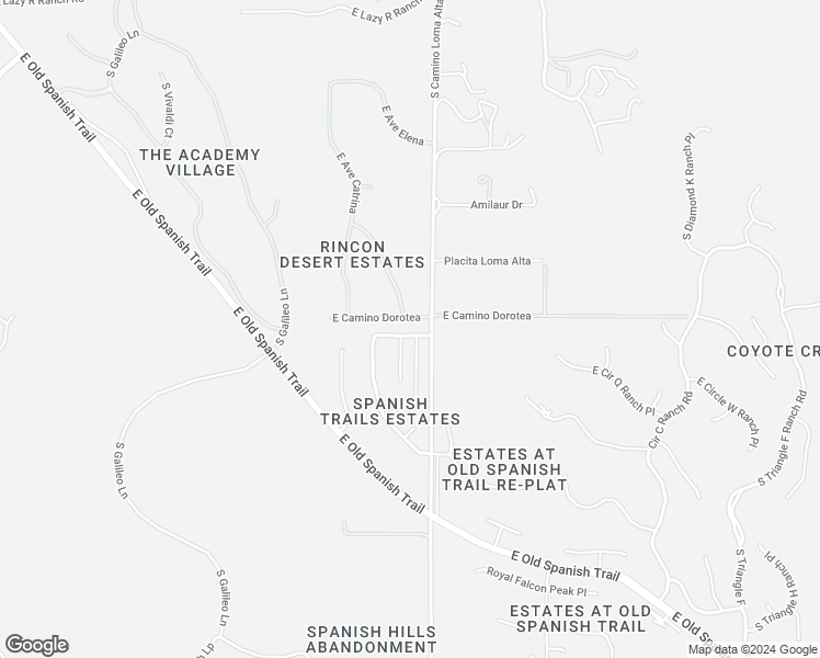 map of restaurants, bars, coffee shops, grocery stores, and more near 14249 East Camino Murcia in Tucson