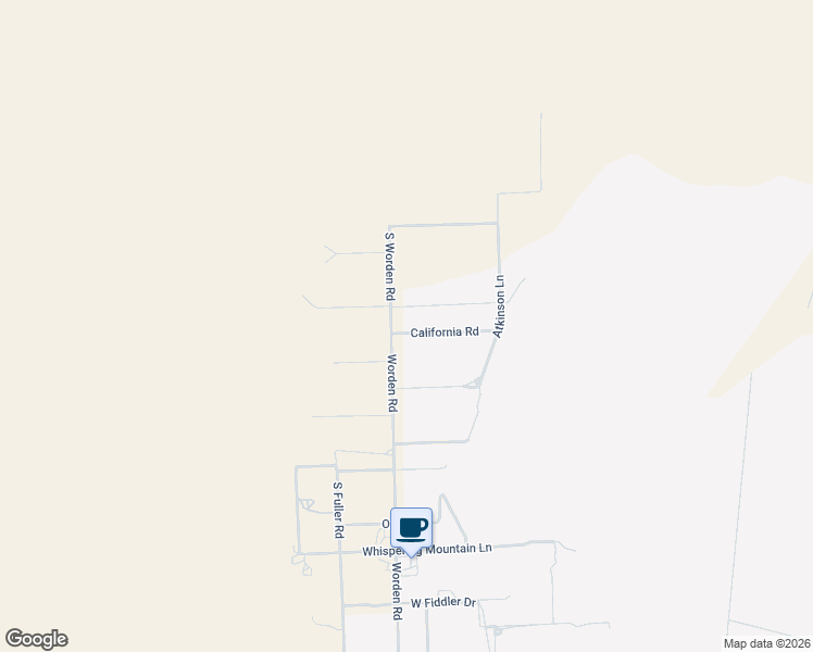 map of restaurants, bars, coffee shops, grocery stores, and more near 17550 California Road in Tucson