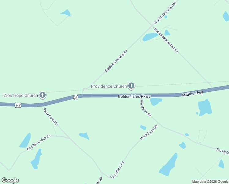 map of restaurants, bars, coffee shops, grocery stores, and more near 6689 McRae Highway in McRae-Helena