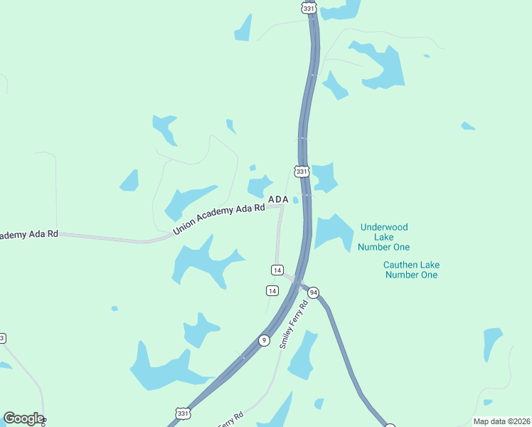 map of restaurants, bars, coffee shops, grocery stores, and more near 85 Union Academy Ada Road in Ramer