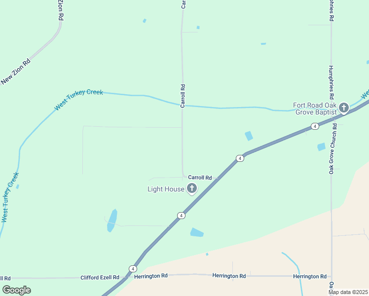 map of restaurants, bars, coffee shops, grocery stores, and more near 101-199 Carroll Road in Winnsboro