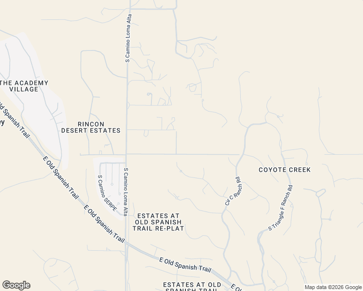map of restaurants, bars, coffee shops, grocery stores, and more near 8142 East Circle L Ranch Place in Corona de Tucson