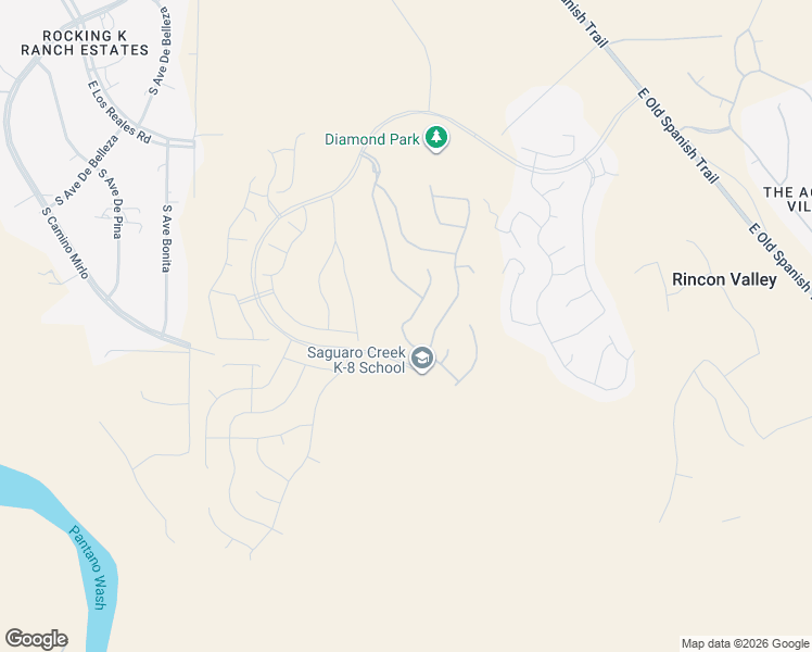 map of restaurants, bars, coffee shops, grocery stores, and more near Unnamed Road in Tucson