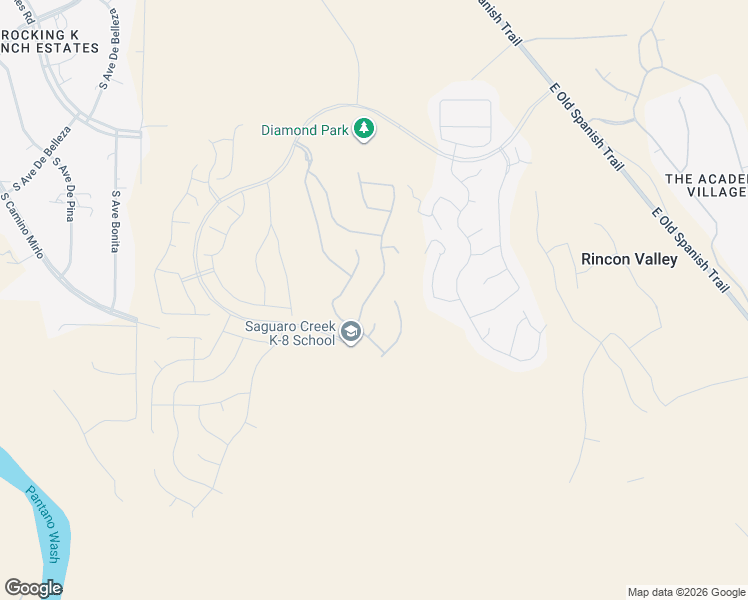 map of restaurants, bars, coffee shops, grocery stores, and more near Unnamed Road in Tucson