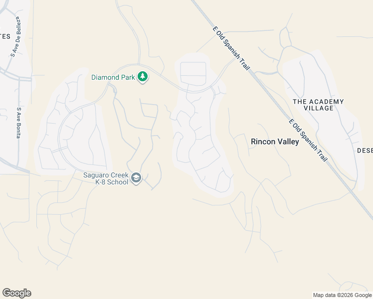 map of restaurants, bars, coffee shops, grocery stores, and more near 7990 South Expedition Drive in Tucson