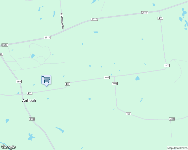 map of restaurants, bars, coffee shops, grocery stores, and more near Co Road 407 in Carthage