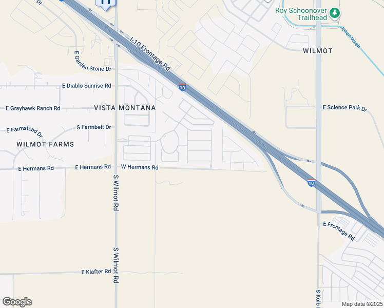 map of restaurants, bars, coffee shops, grocery stores, and more near 6602 East Gehrig Lane in Tucson