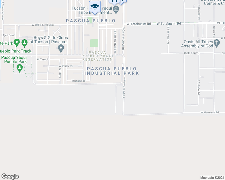 map of restaurants, bars, coffee shops, grocery stores, and more near 7936 South Camino De Oeste in Tucson