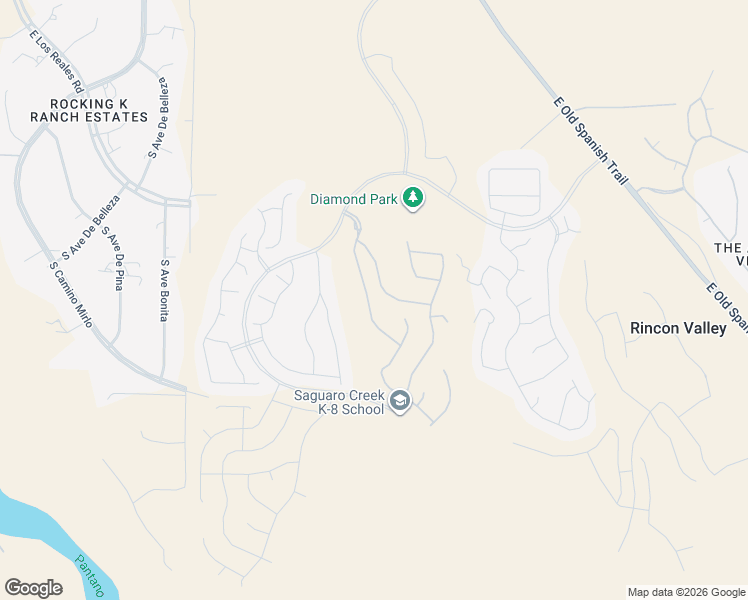 map of restaurants, bars, coffee shops, grocery stores, and more near 7919 South Bonanza Park Drive in Tucson