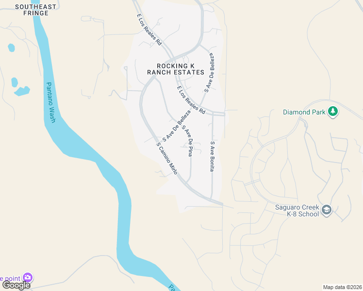 map of restaurants, bars, coffee shops, grocery stores, and more near 7850 South Avenue De Pina in Tucson