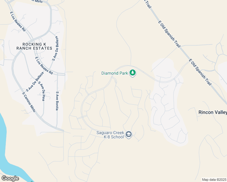 map of restaurants, bars, coffee shops, grocery stores, and more near 7816 South Bonanza Park Drive in Tucson