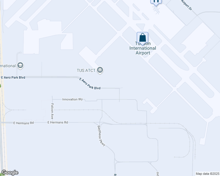 map of restaurants, bars, coffee shops, grocery stores, and more near 7250 South Tucson Boulevard in Tucson