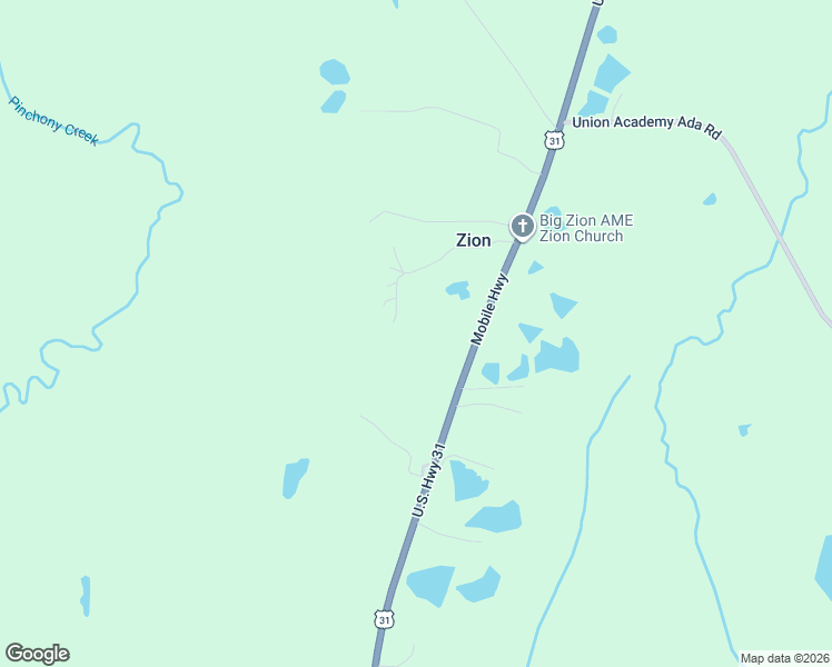 map of restaurants, bars, coffee shops, grocery stores, and more near 18916 U.S. 31 in Letohatchee