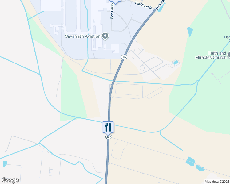 map of restaurants, bars, coffee shops, grocery stores, and more near 2150 Dean Forest Road in Savannah