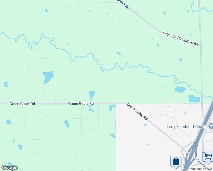 map of restaurants, bars, coffee shops, grocery stores, and more near 1749 Green Gable Road in Terry