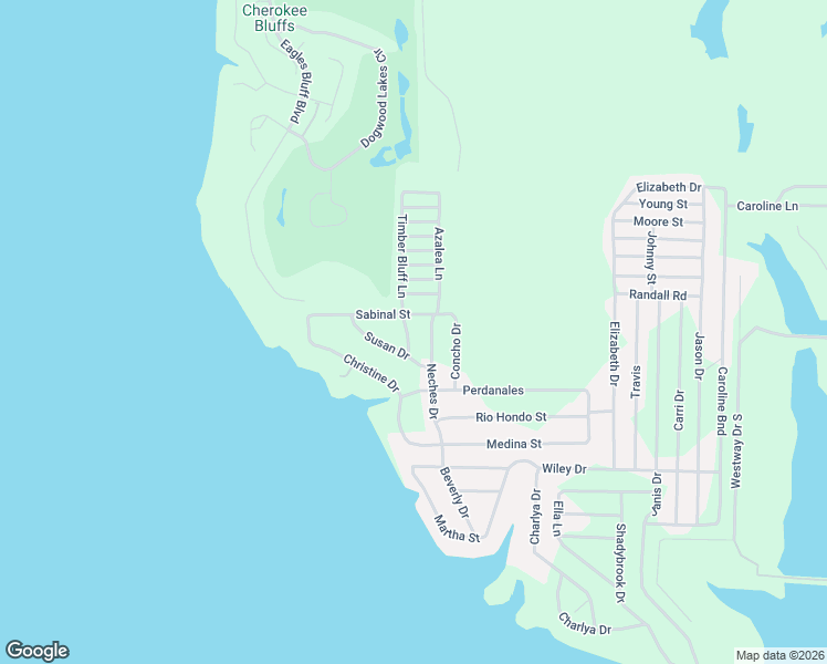 map of restaurants, bars, coffee shops, grocery stores, and more near 110 Timber Bluff Road in Bullard