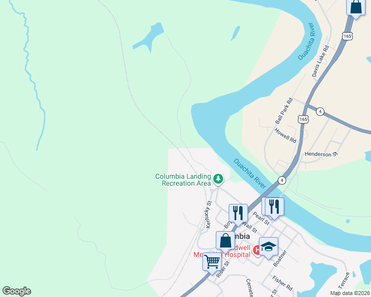 map of restaurants, bars, coffee shops, grocery stores, and more near in Columbia