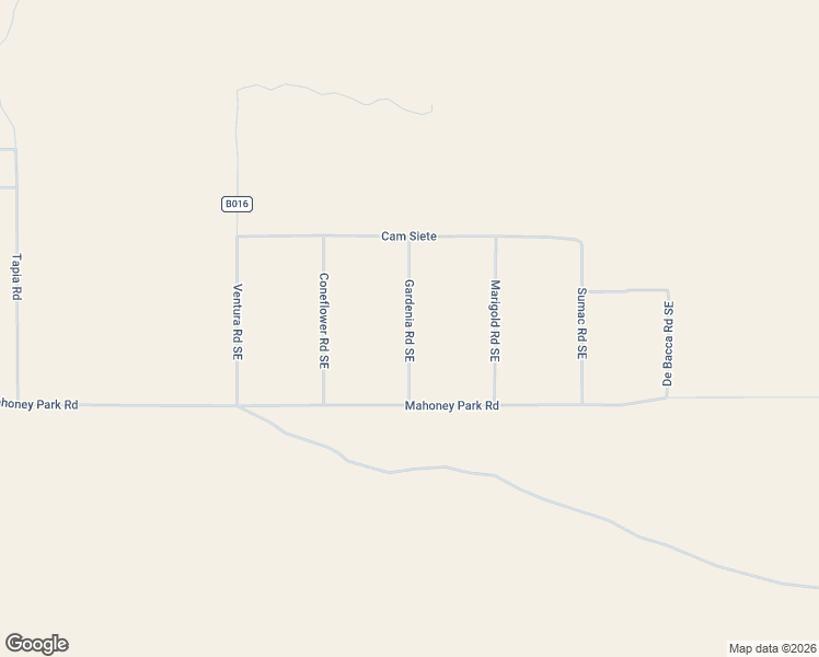 map of restaurants, bars, coffee shops, grocery stores, and more near Gardenia Road Southeast in Luna County